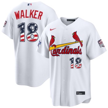 Men's St. Louis Cardinals #18 Jordan Walker Nike White 2026 All-Star Edition Stars & Stripes Stadium Jersey Men's St. Louis Cardinals #18 Jordan Walker Nike White 2026 All-Star Edition Stars & Stripes Stadium Jersey