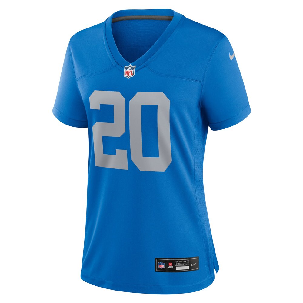 Women's Detroit Lions #20 Barry Sanders Blue Alternate Game Jersey