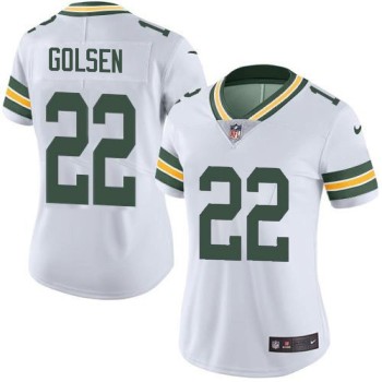 Women's Green Bay Packers #22 Matthew Golden Nike White 2025 NFL Draft First Round Pick Game Jersey Women's Green Bay Packers #22 Matthew Golden Nike White 2025 NFL Draft First Round Pick Game Jersey