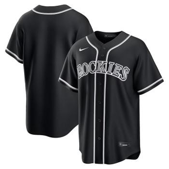 Youth Colorado Rockies Fashion Replica Black Out Jersey Youth Colorado Rockies Fashion Replica Black Out Jersey