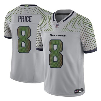 Men's Seattle Seahawks #8 Jadarian Price Gray 2026 NFL Draft Rivalries Collection Vapor F.U.S.E. Limited Jersey