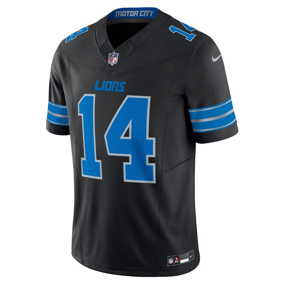 Men's Detroit Lions #14 Amon-Ra St. Brown Black 2nd Alternate Vapor F.U.S.E. Limited Jersey
