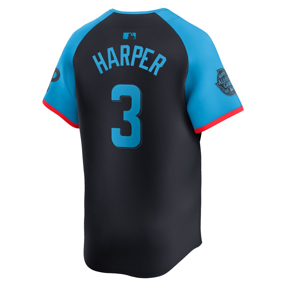 Men's National League Bryce Harper Navy 2024 MLB All-Star Game Limited Player Jersey
