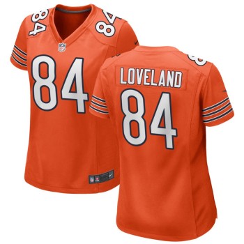 Women's Chicago Bears #84 Colston Loveland Nike Orange Game Jersey