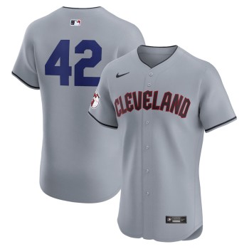 Youth Cleveland Guardians #42 Jackie Robinson Nike Gray Road 2024 Jackie Robinson Day Elite Jersey Youth Cleveland Guardians #42 Jackie Robinson Nike Gray Road 2024 Jackie Robinson Day Elite Jersey