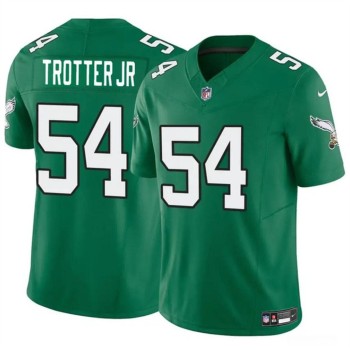 Youth Philadelphia Eagles #54 Jeremiah Trotter Jr Green 2024 Draft F.U.S.E Vapor Untouchable Throwback Limited Stitched Football Jersey Youth Philadelphia Eagles #54 Jeremiah Trotter Jr Green 2024 Draft F.U.S.E Vapor Untouchable Throwback Limited Stitched Football Jersey