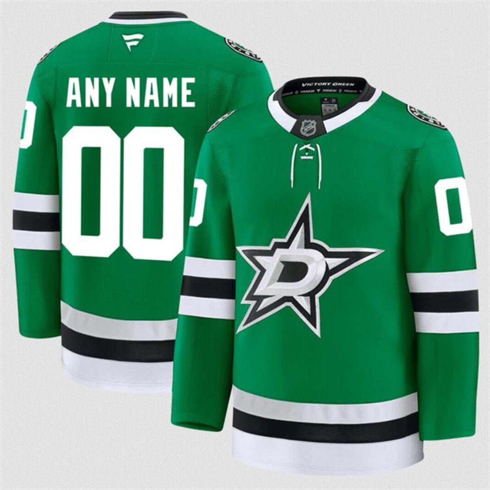 Men's Dallas Stars Custom Green 2024-25 Home Stitched Hockey Premium Jersey Men's Dallas Stars Custom Green 2024-25 Home Stitched Hockey Premium Jersey
