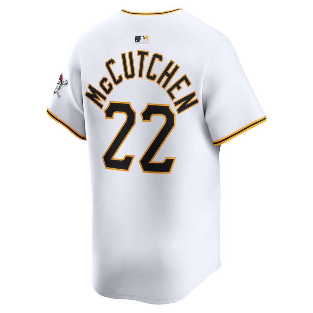 Men's Pittsburgh Pirates #22 Andrew McCutchen White Home Limited Player Jersey