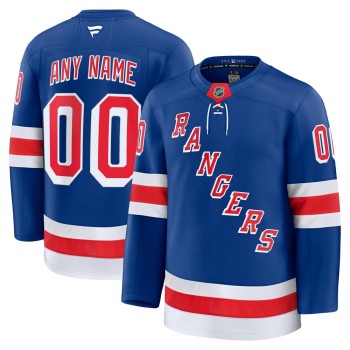Youth New York Rangers Royal Home Custom Jersey