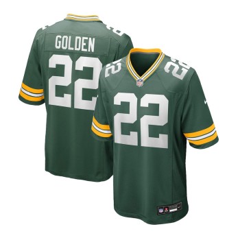 Youth Green Bay Packers #22 Matthew Golden Nike Green 2025 NFL Draft First Round Pick Game Jersey