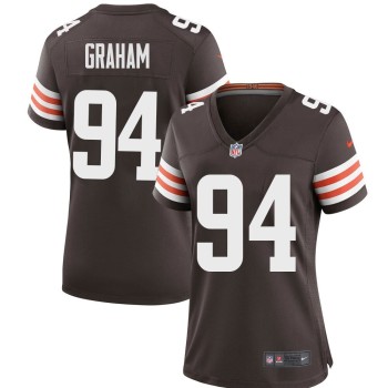 Women's Cleveland Browns #94 Mason Graham Nike Brown 2025 NFL Draft First Round Pick Game Jersey
