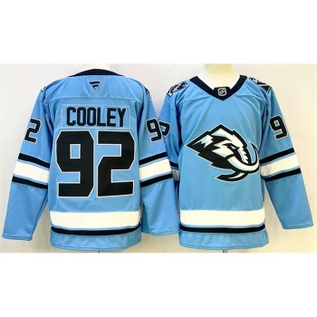 Youth Utah Mammoth #92 Logan Cooley Blue Stitched Jersey