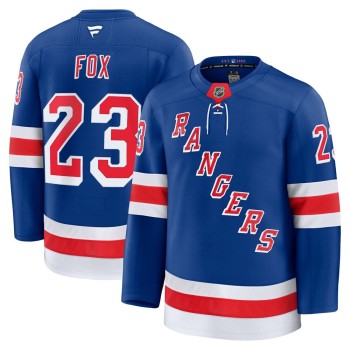 Men's New York Rangers #23 Adam Fox Blue Home Premium Jersey Men's New York Rangers #23 Adam Fox Blue Home Premium Jersey