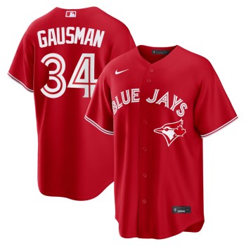 Men's Toronto Blue Jays #34 Kevin Gausman Nike Red Canada Day Replica Jersey Men's Toronto Blue Jays #34 Kevin Gausman Nike Red Canada Day Replica Jersey