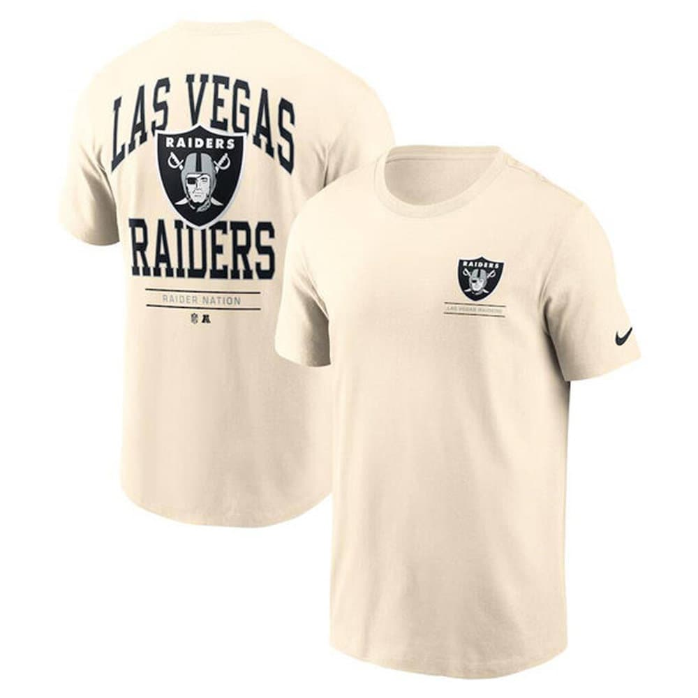 Men's Las Vegas Raiders Cream T-Shirt Men's Las Vegas Raiders Cream T-Shirt