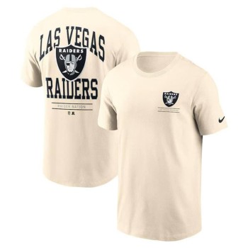 Men's Las Vegas Raiders Cream T-Shirt Men's Las Vegas Raiders Cream T-Shirt