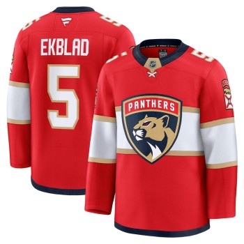 Youth Florida Panthers #5 Aaron Ekblad Red Authentic Home Jersey