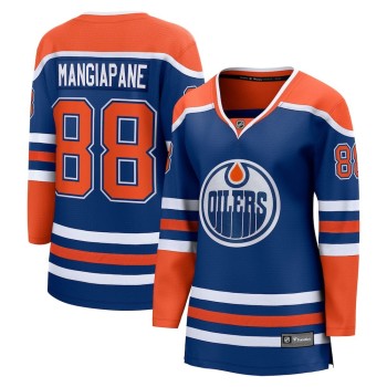 Women's Edmonton Oilers #88 Andrew Mangiapane Royal Home Jersey Women's Edmonton Oilers #88 Andrew Mangiapane Royal Home Jersey