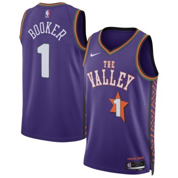 Unisex Phoenix Suns Devin Booker Purple 2024/25 Swingman Player Jersey - City Edition Unisex Phoenix Suns Devin Booker Purple 2024/25 Swingman Player Jersey - City Edition