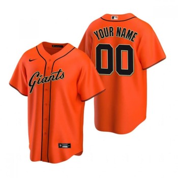 Men's San Francisco Giants Orange Cool Base Stitched Custom Jersey Men's San Francisco Giants Orange Cool Base Stitched Custom Jersey