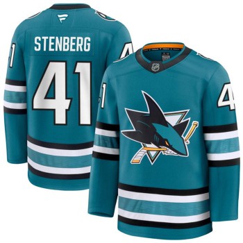 Men's San Jose Sharks #41 Ivar Stenberg Teal 2026 Hockey Jersey