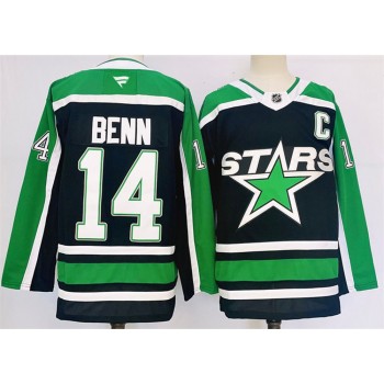 Youth Dallas Stars #14 Jamie Benn Black 2024-25 Reverse Retro Stitched Jersey