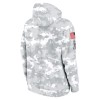 Men's Chicago Bears Arctic Camo 2024 Salute to Service Club Fleece Pullover Hoodie