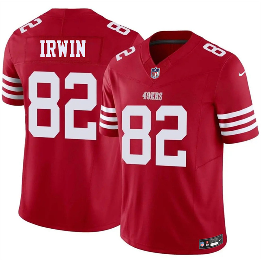 Men's San Francisco 49ers #82 Trenton Irwin Red 2026 Vapor F.U.S.E. Untouchable Limited Jersey Men's San Francisco 49ers #82 Trenton Irwin Red 2026 Vapor F.U.S.E. Untouchable Limited Jersey