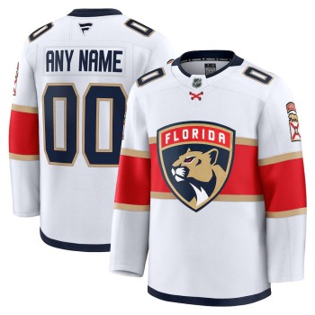 Youth Florida Panthers White Home Custom Jersey Youth Florida Panthers White Home Custom Jersey