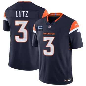 Youth Denver Broncos #3 Wil Lutz Navy 2026 With 3-Star C Patch Vapor F.U.S.E. Limited Jersey Youth Denver Broncos #3 Wil Lutz Navy 2026 With 3-Star C Patch Vapor F.U.S.E. Limited Jersey
