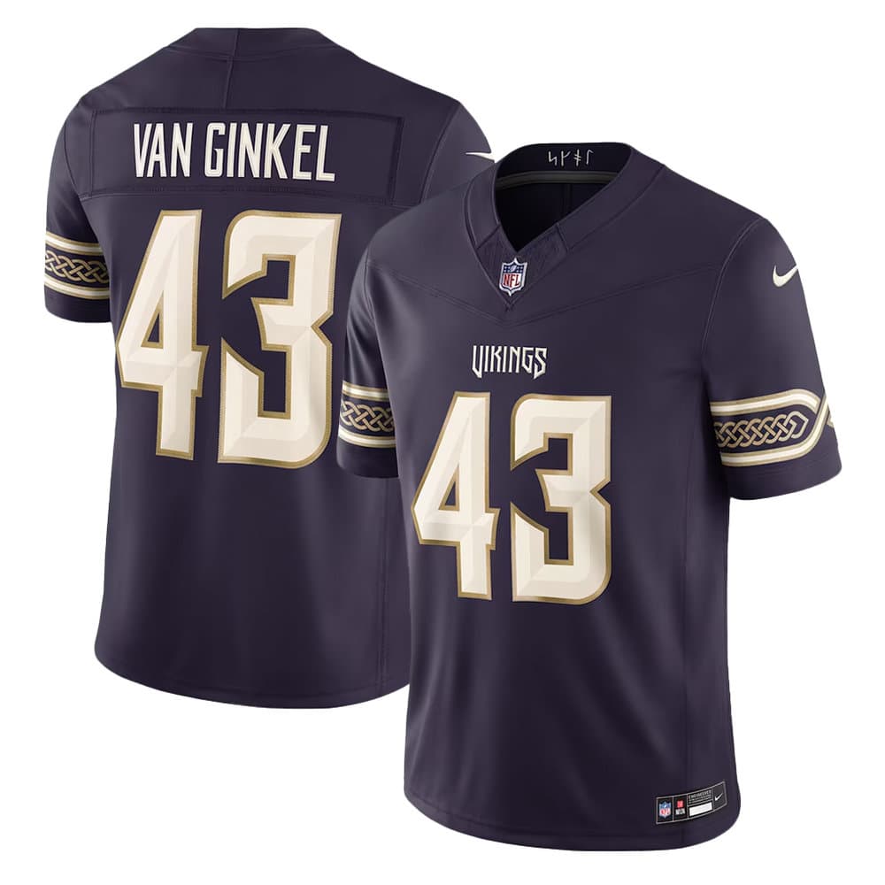 Youth Minnesota Vikings #43 Andrew Van Ginkel Purple 2026 Rivalries Collection Vapor F.U.S.E. Limited Jersey Youth Minnesota Vikings #43 Andrew Van Ginkel Purple 2026 Rivalries Collection Vapor F.U.S.E. Limited Jersey
