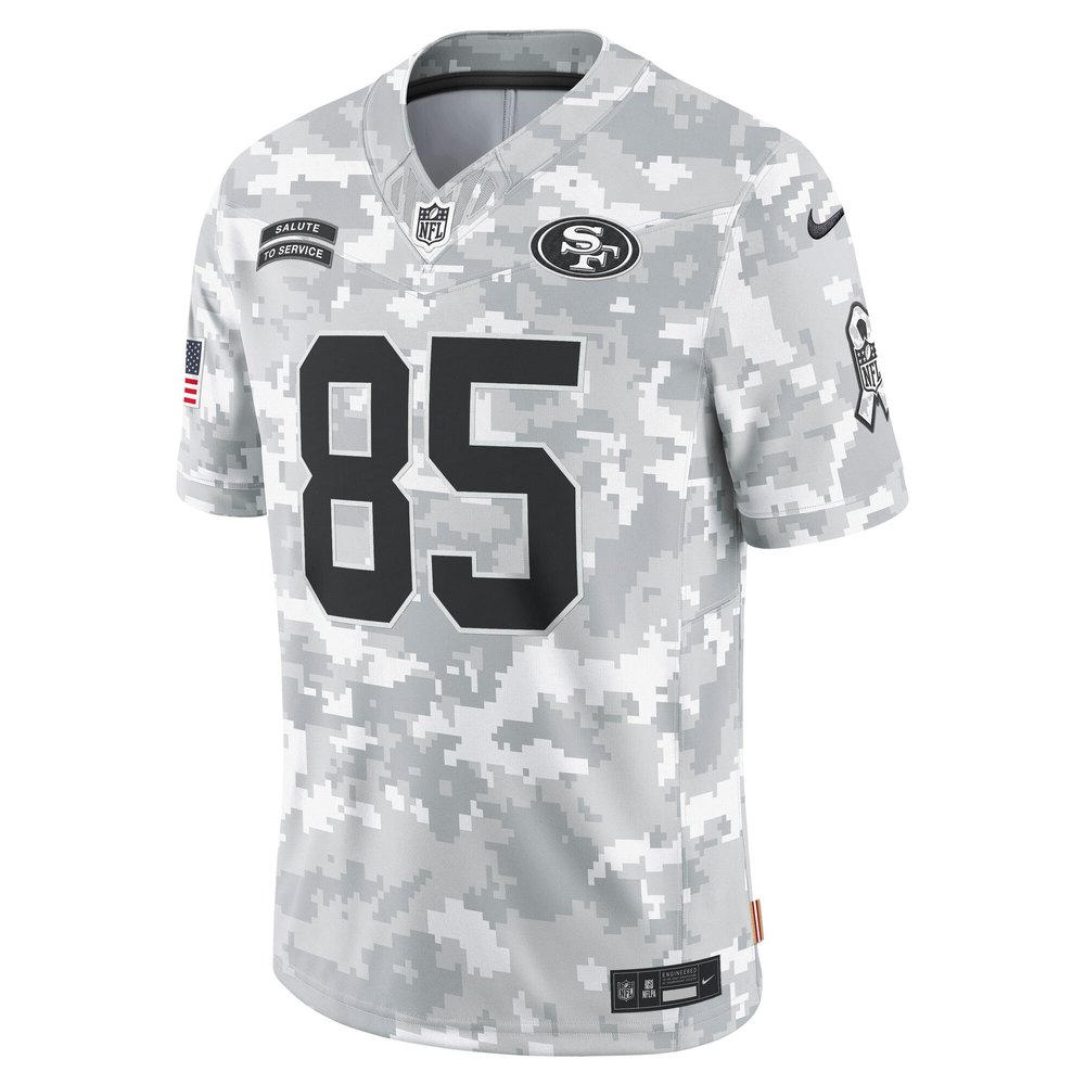 Men's San Francisco 49ers George Kittle Arctic Camo 2024 Salute to Service Limited Jersey