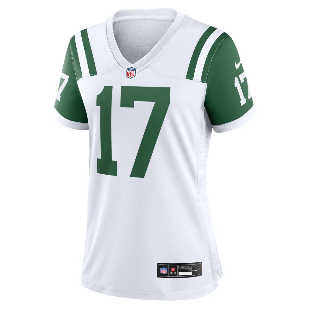 Women's New York Jets #17 Davante Adams White Classic Alternate Game Jersey Women's New York Jets #17 Davante Adams White Classic Alternate Game Jersey