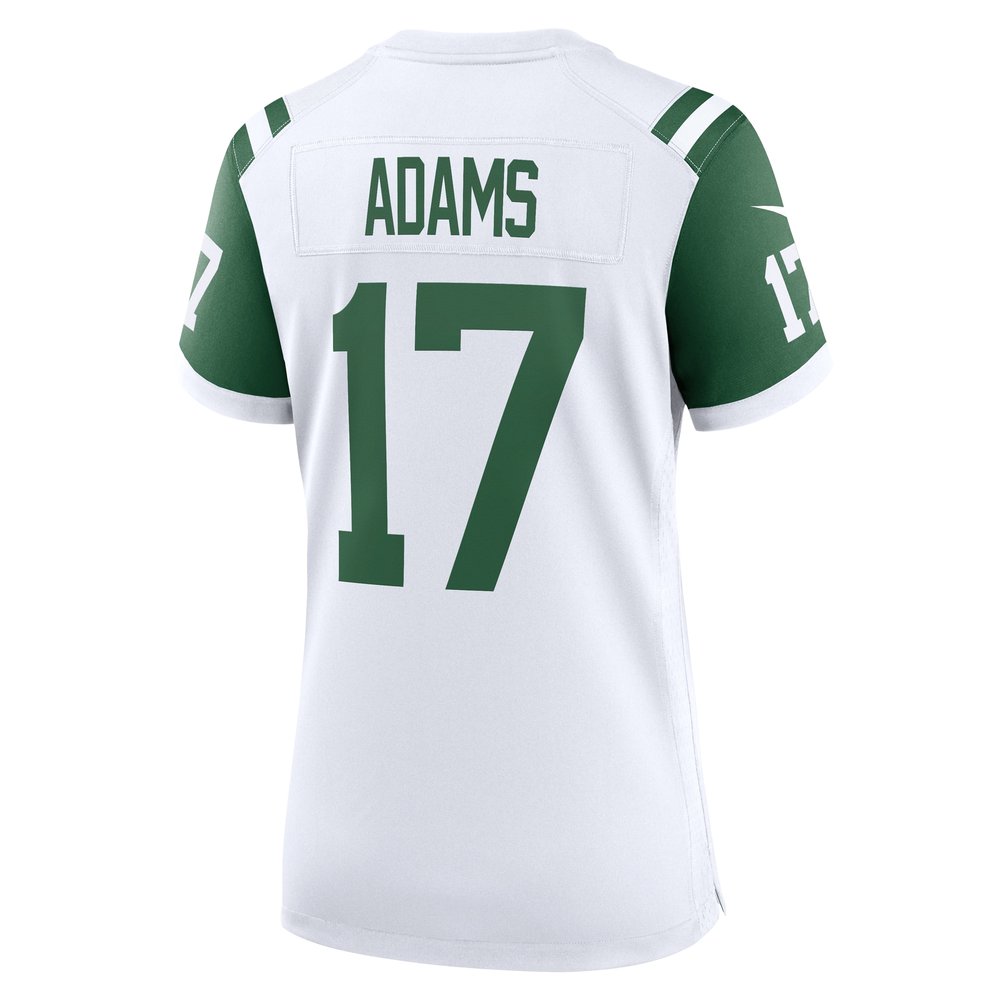 Women's New York Jets #17 Davante Adams White Classic Alternate Game Jersey Women's New York Jets #17 Davante Adams White Classic Alternate Game Jersey
