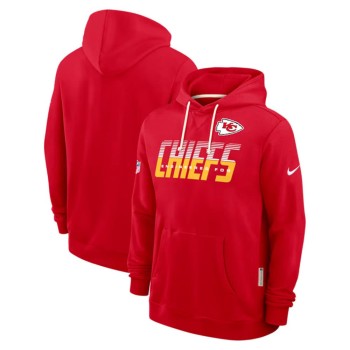 Men's Kansas City Chiefs Red Sideline Standard Issue Top Prospect Dri-FIT Hoodie Men's Kansas City Chiefs Red Sideline Standard Issue Top Prospect Dri-FIT Hoodie