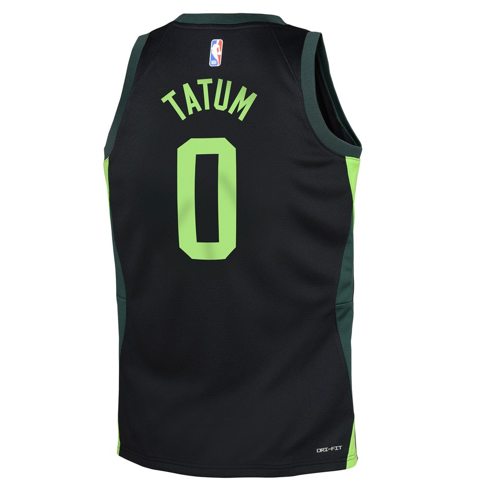 Youth Boston Celtics Jayson Tatum Black 2024/25 Swingman Player Jersey - City Edition
