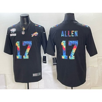 Men's Buffalo Bills #17 Josh Allen Black Vapor Limited Jersey