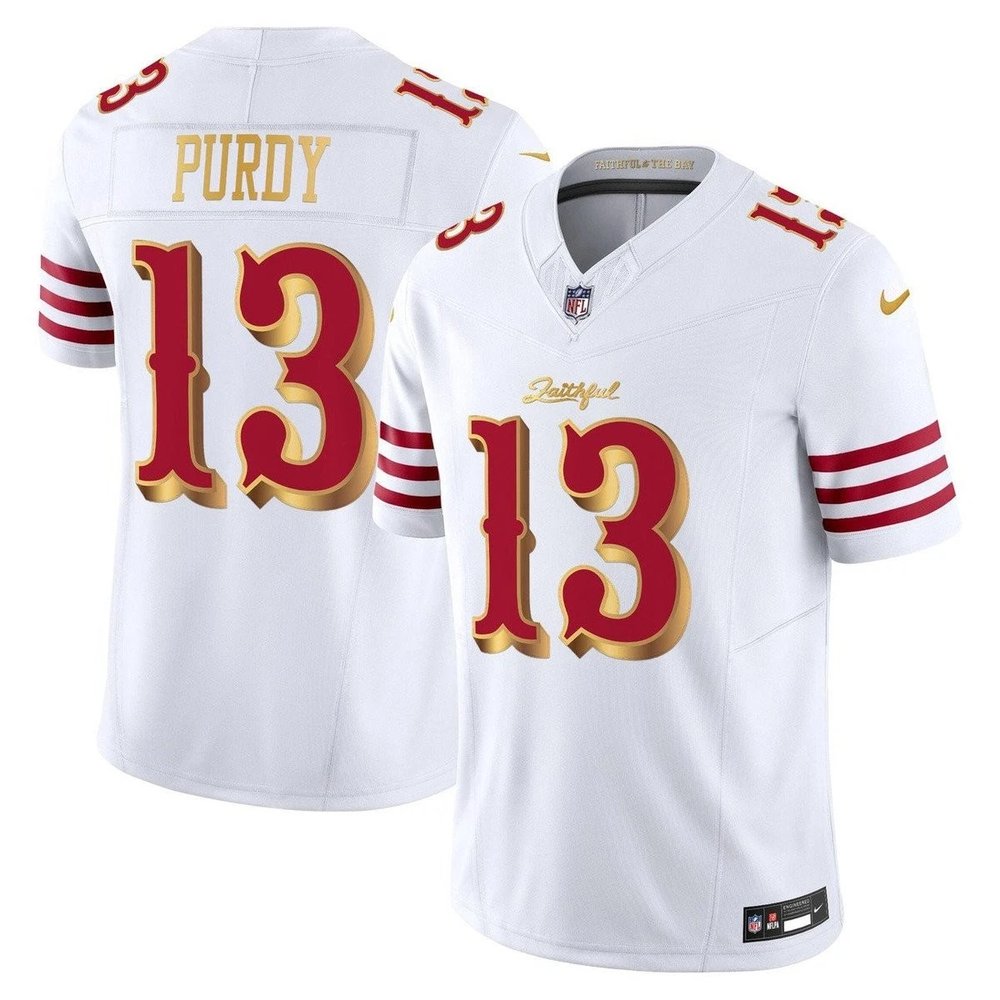 Men's San Francisco 49ers #13 Brock Purdy White Rivalries Collection F.U.S.E. Vapor Limited Stitched Jersey Men's San Francisco 49ers #13 Brock Purdy White Rivalries Collection F.U.S.E. Vapor Limited Stitched Jersey