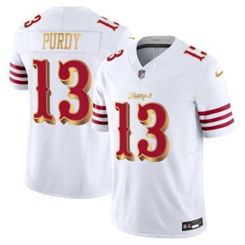 Men's San Francisco 49ers #13 Brock Purdy White Rivalries Collection F.U.S.E. Vapor Limited Stitched Jersey