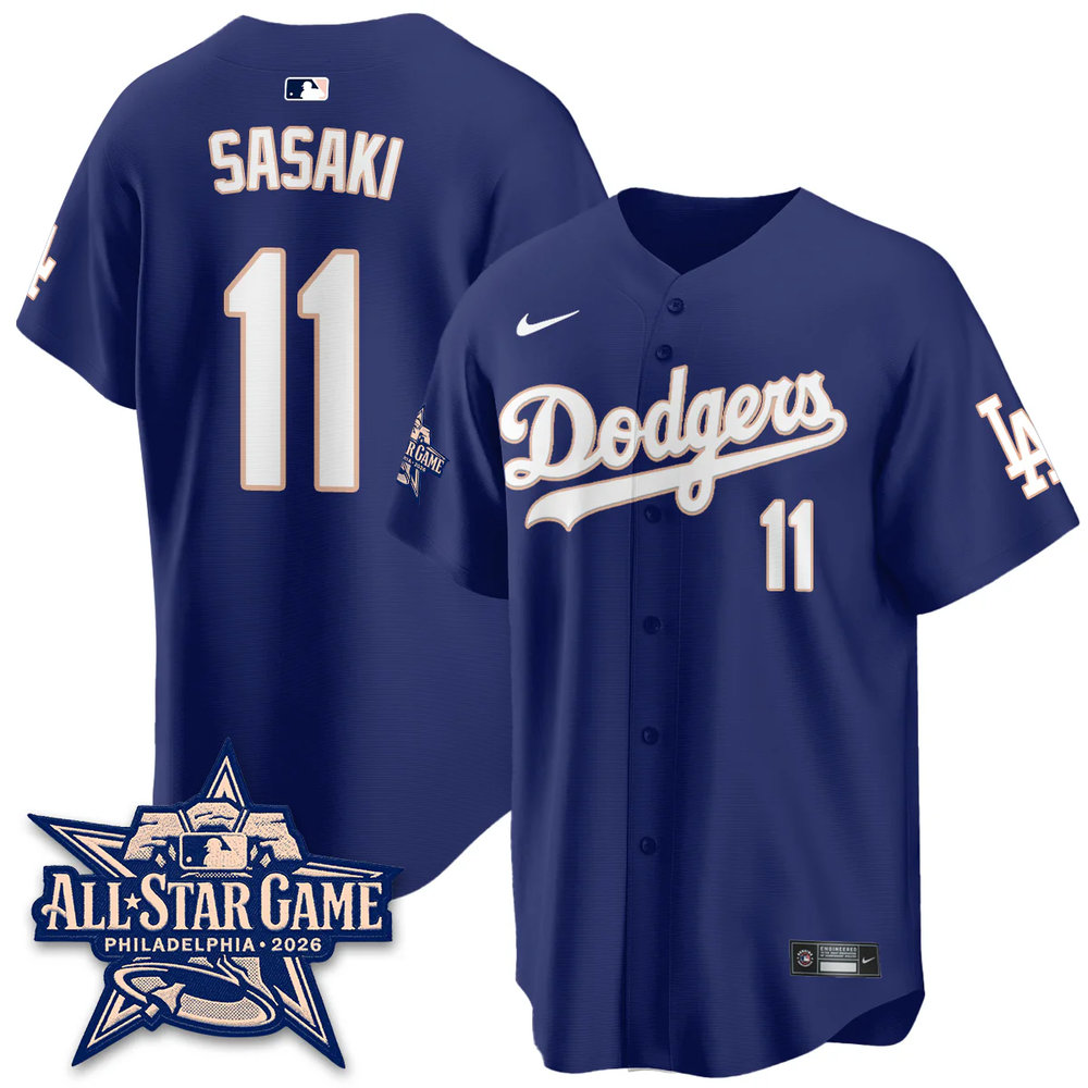 Youth Los Angeles Dodgers #11 Roki Sasaki Royal 2026 MLB All-Star Jersey Youth Los Angeles Dodgers #11 Roki Sasaki Royal 2026 MLB All-Star Jersey