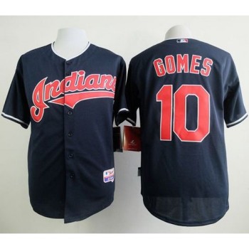 indians #10 Yan Gomes Navy Blue Cool Base Stitched MLB Jersey indians #10 Yan Gomes Navy Blue Cool Base Stitched MLB Jersey