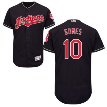 indians #10 Yan Gomes Navy Blue Flexbase Authentic Collection Stitched MLB Jersey indians #10 Yan Gomes Navy Blue Flexbase Authentic Collection Stitched MLB Jersey