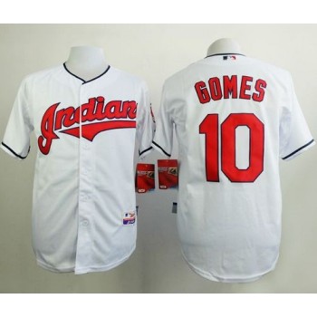 indians #10 Yan Gomes White Cool Base Stitched MLB Jersey indians #10 Yan Gomes White Cool Base Stitched MLB Jersey