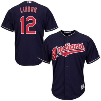 indians #12 Francisco Lindor Navy Blue Alternate Stitched Youth MLB Jersey indians #12 Francisco Lindor Navy Blue Alternate Stitched Youth MLB Jersey