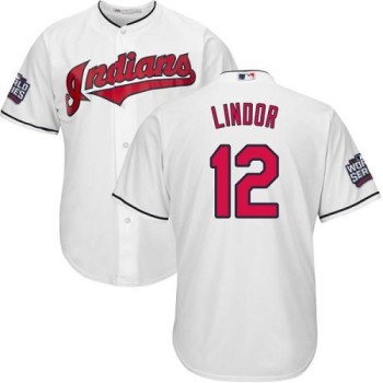 indians #12 Francisco Lindor White Home 2016 World Series Bound Stitched Youth MLB Jersey indians #12 Francisco Lindor White Home 2016 World Series Bound Stitched Youth MLB Jersey