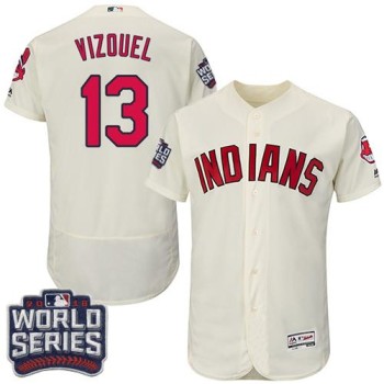 indians #13 Omar Vizquel Cream Flexbase Authentic Collection 2016 World Series Bound Stitched MLB Jersey indians #13 Omar Vizquel Cream Flexbase Authentic Collection 2016 World Series Bound Stitched MLB Jersey