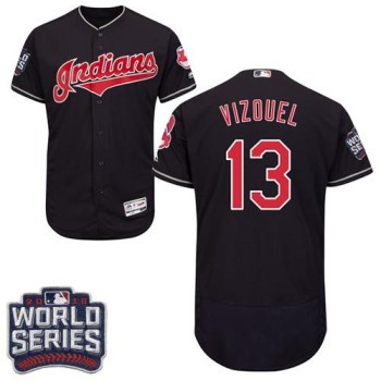 indians #13 Omar Vizquel Navy Blue Flexbase Authentic Collection 2016 World Series Bound Stitched MLB Jersey indians #13 Omar Vizquel Navy Blue Flexbase Authentic Collection 2016 World Series Bound Stitched MLB Jersey
