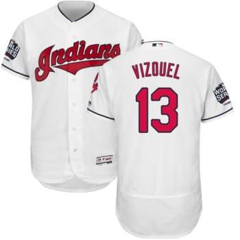 indians #13 Omar Vizquel White Flexbase Authentic Collection 2016 World Series Bound Stitched MLB Jersey indians #13 Omar Vizquel White Flexbase Authentic Collection 2016 World Series Bound Stitched MLB Jersey