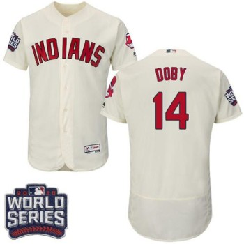 indians #14 Larry Doby Cream Flexbase Authentic Collection 2016 World Series Bound Stitched MLB Jersey indians #14 Larry Doby Cream Flexbase Authentic Collection 2016 World Series Bound Stitched MLB Jersey