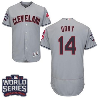 indians #14 Larry Doby Grey Flexbase Authentic Collection 2016 World Series Bound Stitched MLB Jersey indians #14 Larry Doby Grey Flexbase Authentic Collection 2016 World Series Bound Stitched MLB Jersey